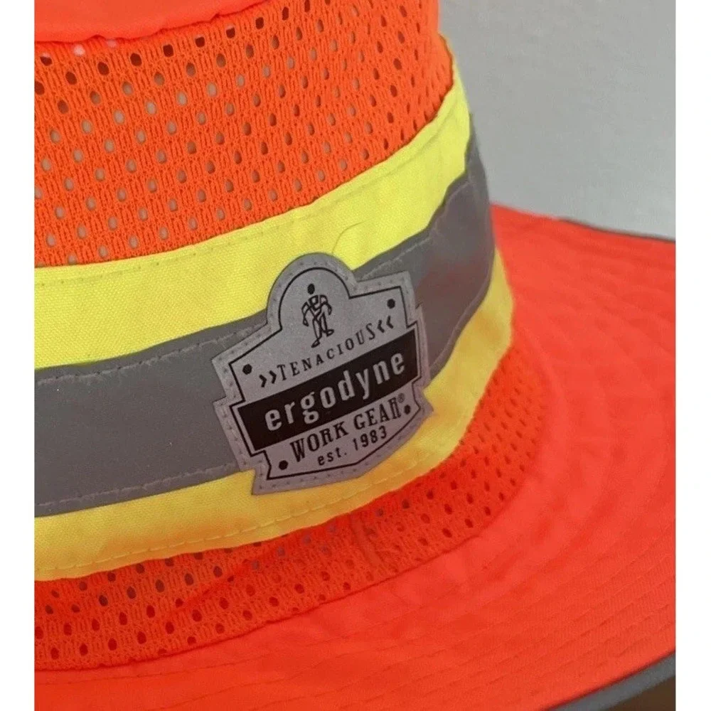 Ergodyne Work Gear GloWear Strapback Baseball Cap One Size Orange Glow In‎ Dark